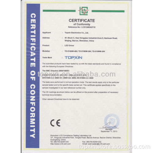 TD-D180 150W-200W LED Driver